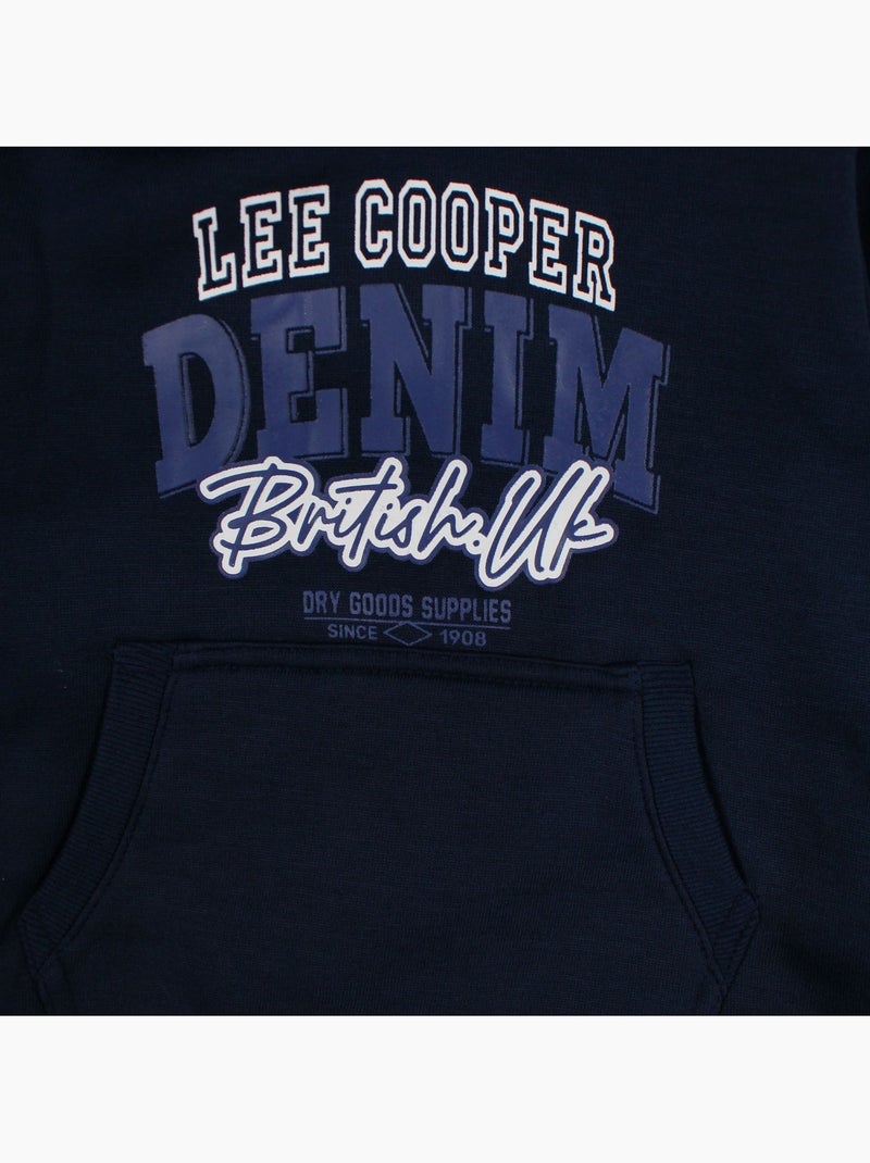 Lee Cooper - Completo bambino composto da felpa con cappuccio e pantaloni cargo Blu marino - Kiabi