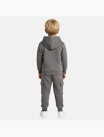 Lee Cooper - Completo bambino composto da felpa con cappuccio e pantaloni cargo