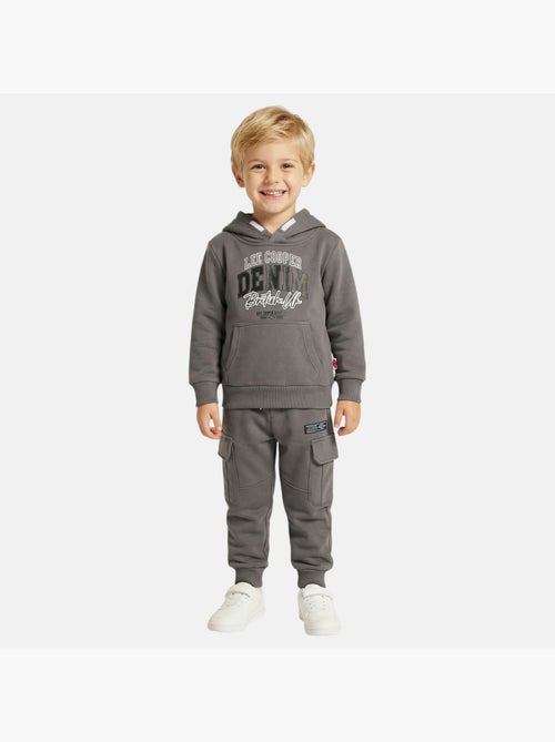 Lee Cooper - Completo bambino composto da felpa con cappuccio e pantaloni cargo - Kiabi
