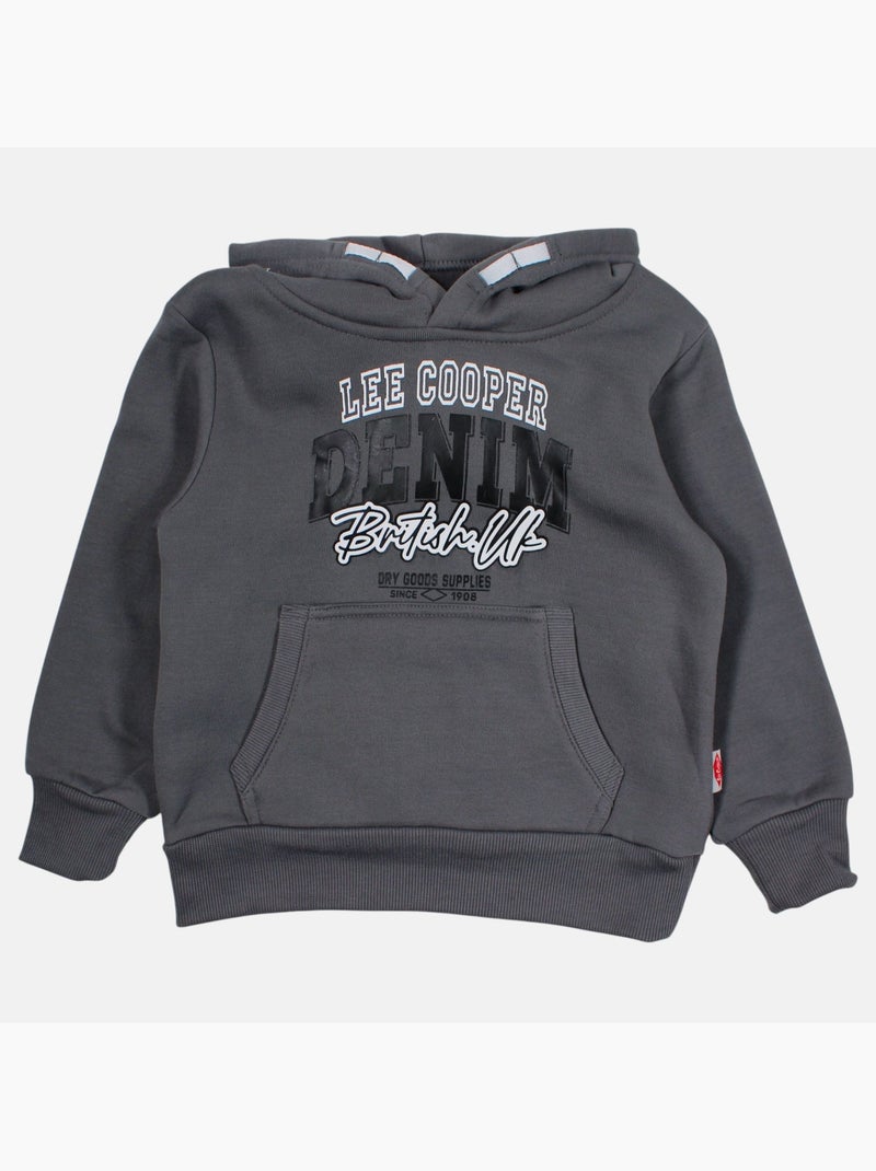 Lee Cooper - Completo bambino composto da felpa con cappuccio e pantaloni cargo Grigio - Kiabi