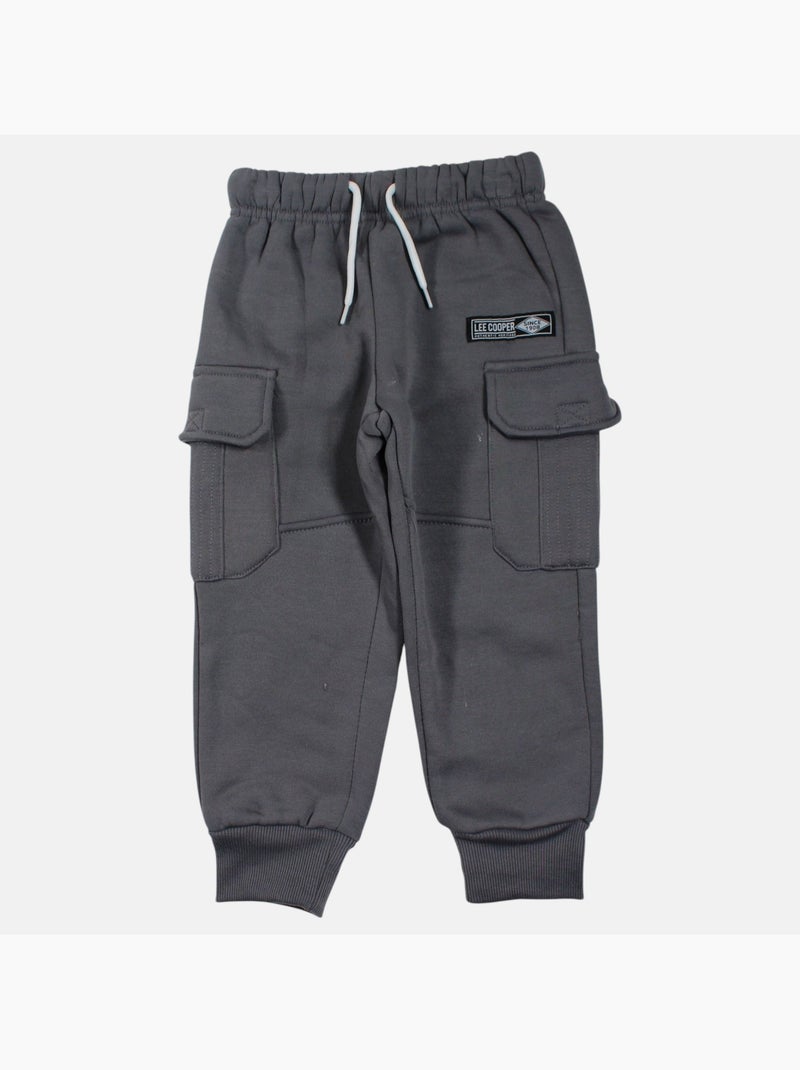 Lee Cooper - Completo bambino composto da felpa con cappuccio e pantaloni cargo Grigio - Kiabi
