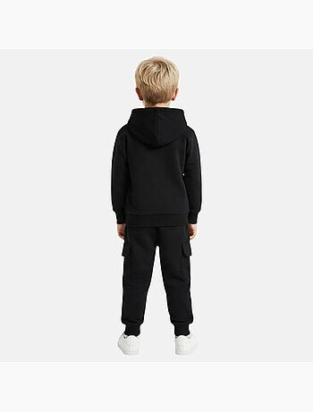 Lee Cooper - Completo bambino composto da felpa con cappuccio e pantaloni cargo