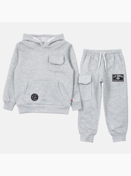 Lee Cooper - Completo bambino composto da felpa con cappuccio e pantaloni - Kiabi