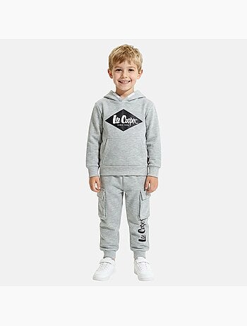 Lee Cooper - Completo bambino composto da felpa con cappuccio e pantaloni