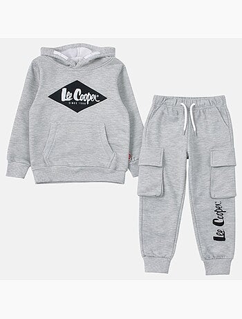 Lee Cooper - Completo bambino composto da felpa con cappuccio e pantaloni