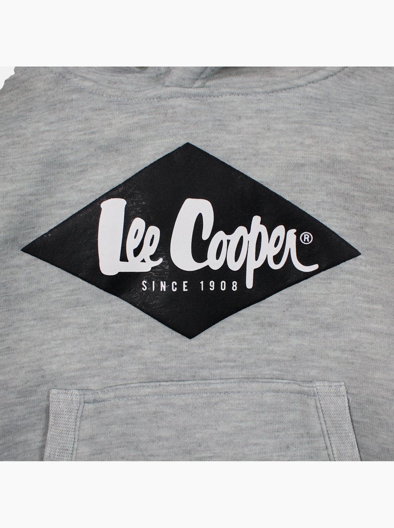 Lee Cooper - Completo bambino composto da felpa con cappuccio e pantaloni Grigio - Kiabi