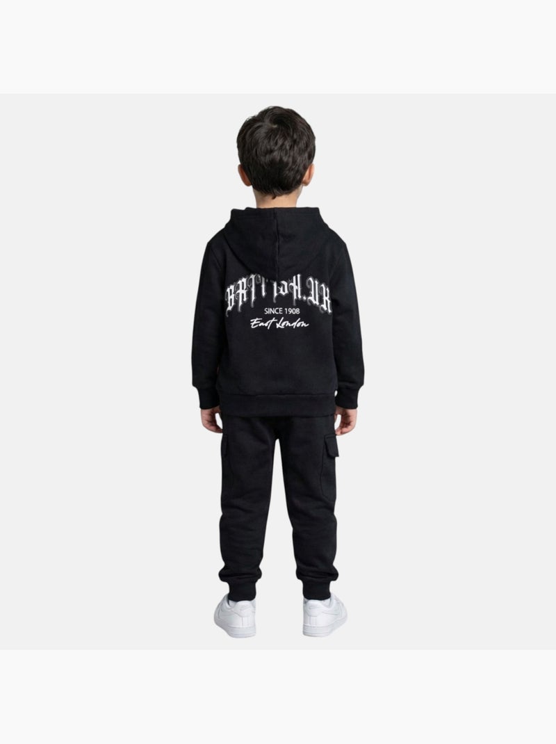 Lee Cooper - Completo bambino composto da felpa con cappuccio e pantaloni Nero - Kiabi
