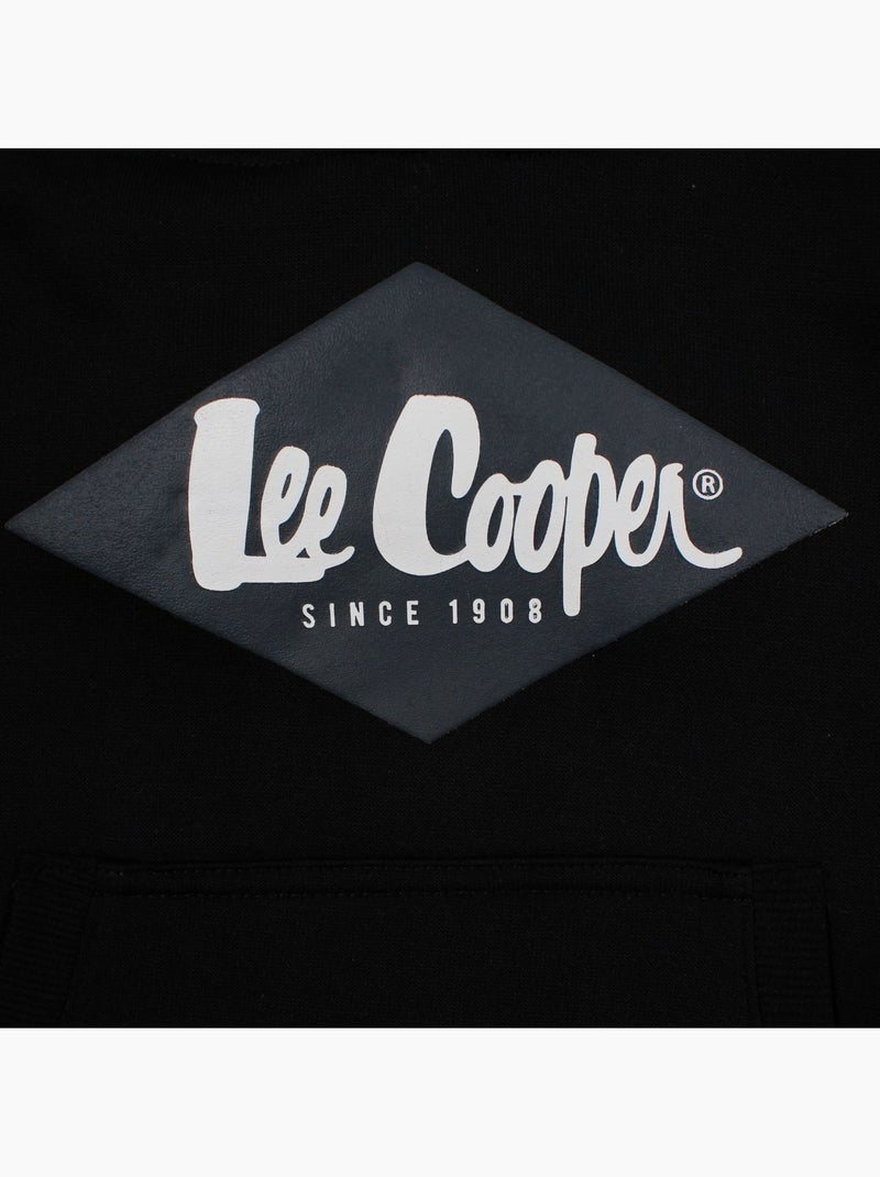 Lee Cooper - Completo bambino composto da felpa con cappuccio e pantaloni Nero - Kiabi