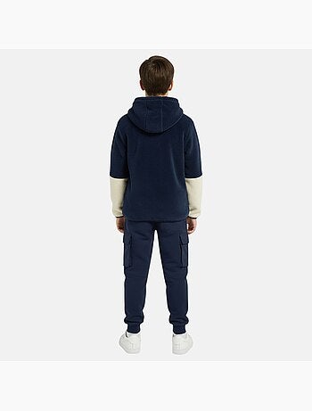 Lee Cooper - Completo bambino composto da felpa con cappuccio e zip e pantalone
