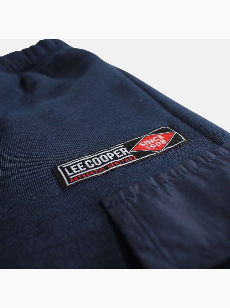 Lee Cooper - Completo bambino composto da felpa con cappuccio e zip e pantalone Blu marino - Kiabi