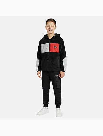 Lee Cooper - Completo bambino composto da felpa con cappuccio e zip e pantalone