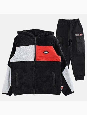 Lee Cooper - Completo bambino composto da felpa con cappuccio e zip e pantalone