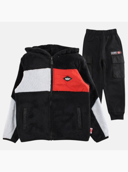 Lee Cooper - Completo bambino composto da felpa con cappuccio e zip e pantalone - Kiabi