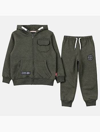 Lee Cooper - Completo bambino composto da giacca con cappuccio e zip e pantaloni