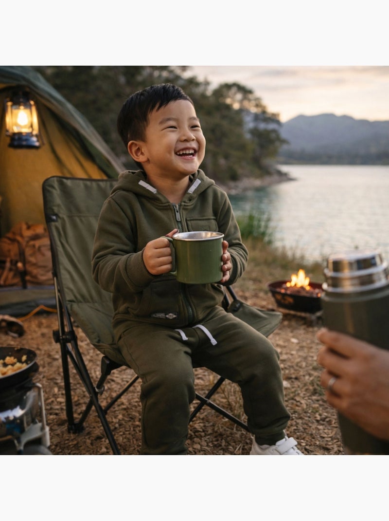 Lee Cooper - Completo bambino composto da giacca con cappuccio e zip e pantaloni Cachi - Kiabi