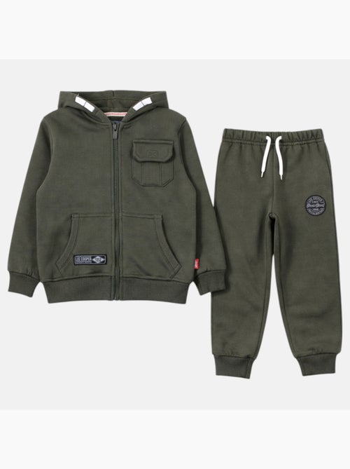Lee Cooper - Completo bambino composto da giacca con cappuccio e zip e pantaloni - Kiabi