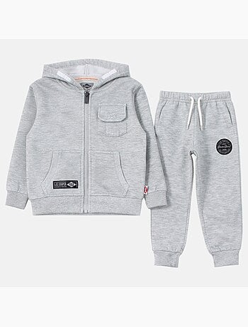 Lee Cooper - Completo bambino composto da giacca con cappuccio e zip e pantaloni
