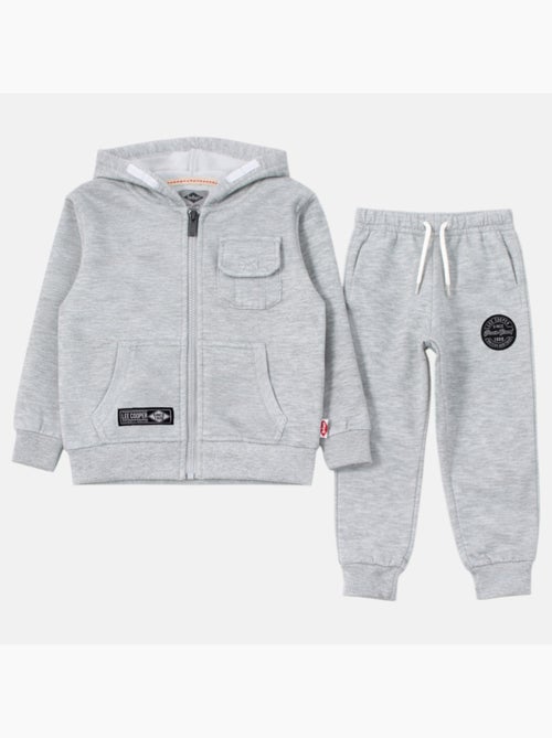 Lee Cooper - Completo bambino composto da giacca con cappuccio e zip e pantaloni - Kiabi