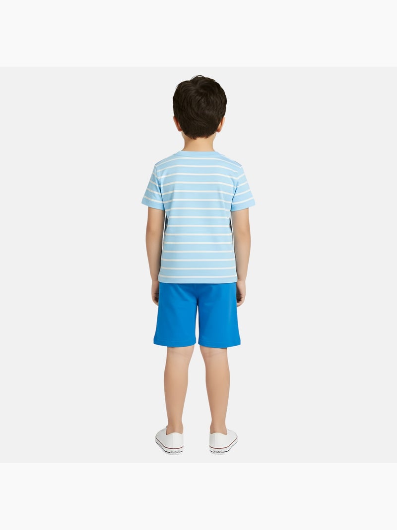 Lee Cooper - Completo bambino composto da maglietta a maniche corte e pantaloncino Blu - Kiabi