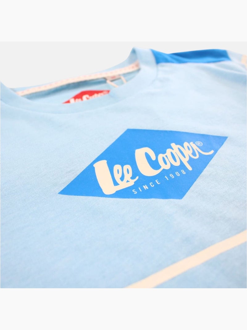 Lee Cooper - Completo bambino composto da maglietta a maniche corte e pantaloncino Blu - Kiabi