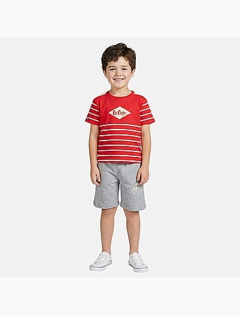 Lee Cooper - Completo bambino composto da maglietta a maniche corte e pantaloncino