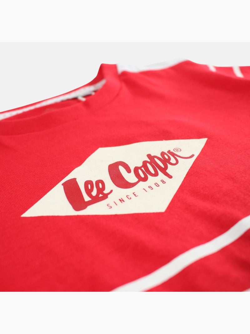 Lee Cooper - Completo bambino composto da maglietta a maniche corte e pantaloncino Rosso - Kiabi