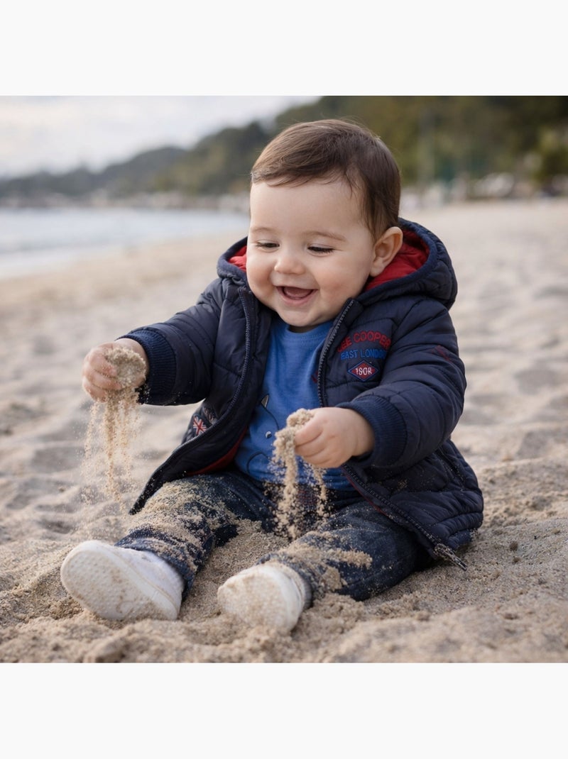 Lee Cooper - Completo bambino composto da piumino maglietta a maniche lunghe e jeans Blu - Kiabi