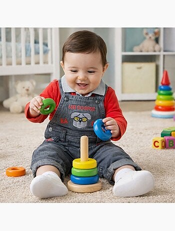 Lee Cooper - Completo bambino composto da piumino maglietta a maniche lunghe e jeans