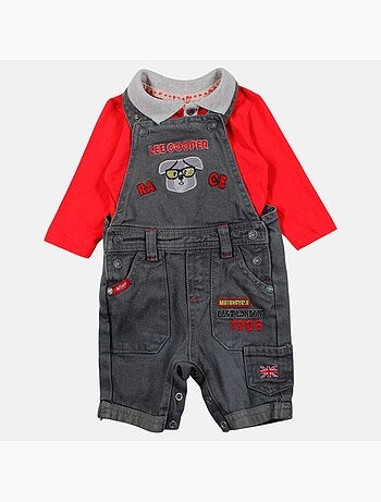 Lee Cooper - Completo bambino composto da piumino maglietta a maniche lunghe e jeans