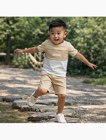 Lee Cooper - Completo bambino con maglietta a maniche corte e pantaloncino