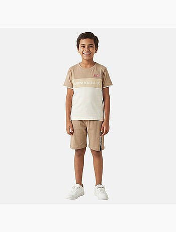 Lee Cooper - Completo bambino con maglietta a maniche corte e pantaloncino