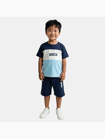 Lee Cooper - Completo bambino con maglietta a maniche corte e pantaloncino