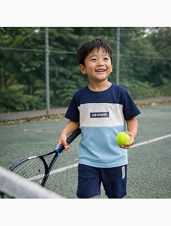 Lee Cooper - Completo bambino con maglietta a maniche corte e pantaloncino