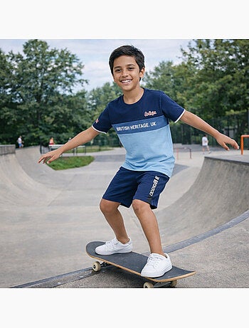 Lee Cooper - Completo bambino con maglietta a maniche corte e pantaloncino