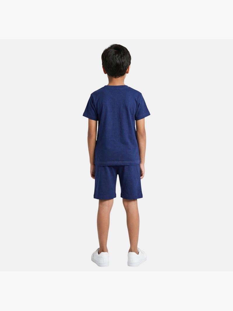 Lee Cooper - Completo bambino con maglietta a maniche corte e pantaloncino Blu marino - Kiabi
