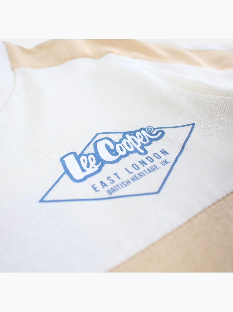 Lee Cooper - Completo bambino con maglietta a maniche corte e pantaloncino coordinato Beige - Kiabi