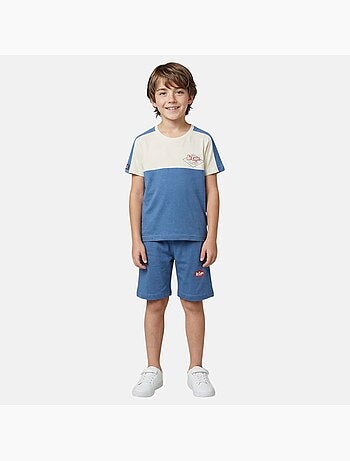 Lee Cooper - Completo bambino con maglietta a maniche corte e pantaloncino coordinato