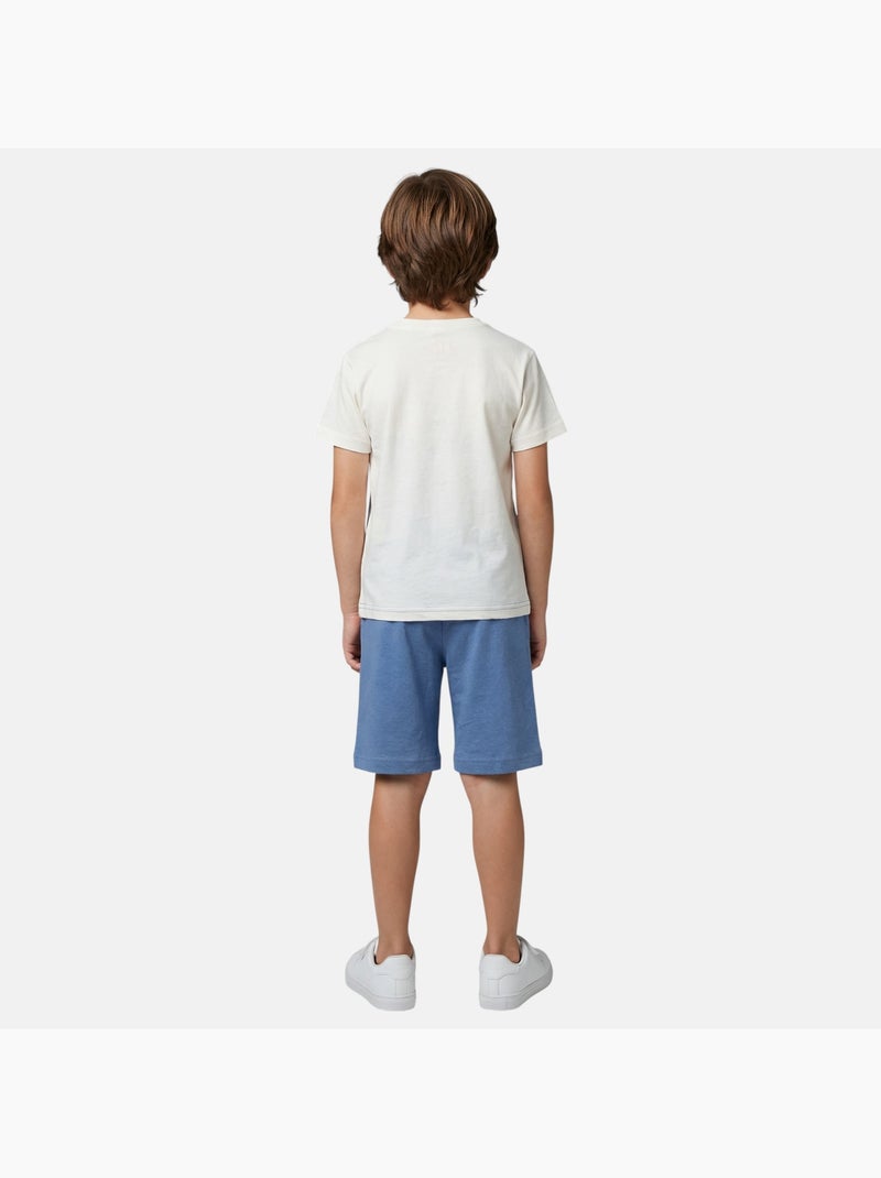 Lee Cooper - Completo bambino con maglietta a maniche corte e pantaloncino coordinato Blu - Kiabi