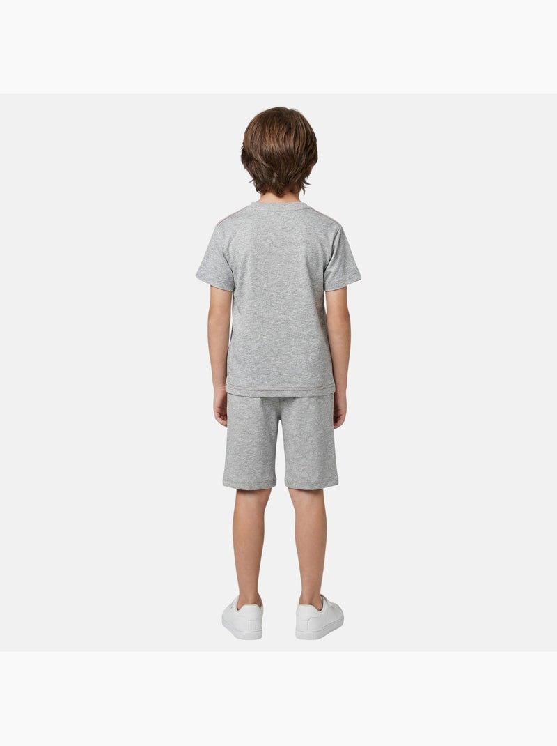 Lee Cooper - Completo bambino con maglietta a maniche corte e pantaloncino coordinato Rosso - Kiabi