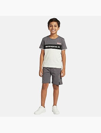 Lee Cooper - Completo bambino con maglietta a maniche corte e pantaloncino
