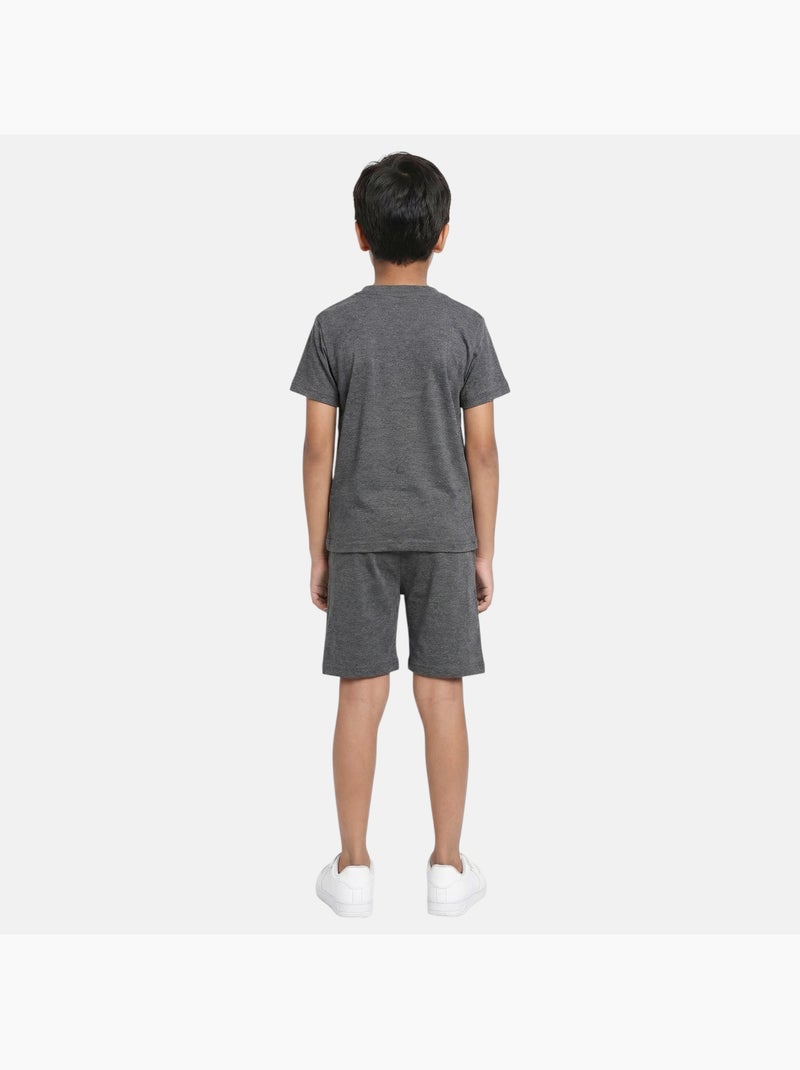 Lee Cooper - Completo bambino con maglietta a maniche corte e pantaloncino Grigio - Kiabi
