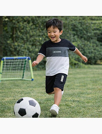 Lee Cooper - Completo bambino con maglietta a maniche corte e pantaloncino