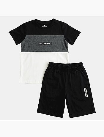Lee Cooper - Completo bambino con maglietta a maniche corte e pantaloncino