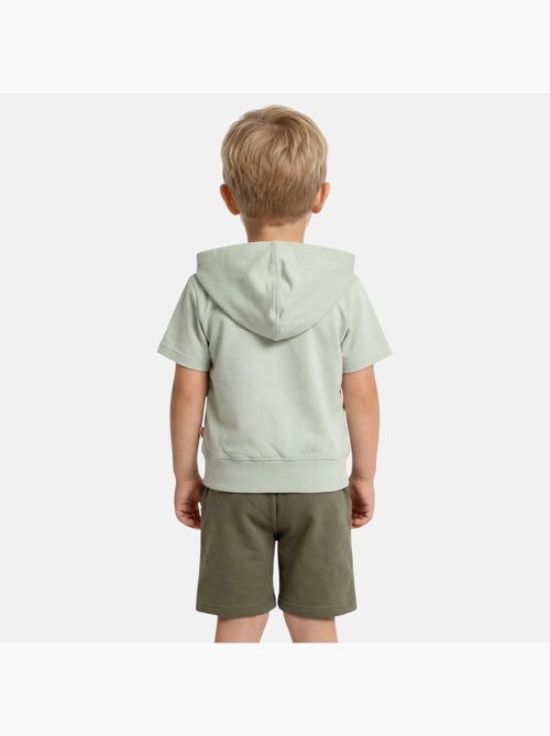 Lee Cooper - Completo bambino felpa con cappuccio a maniche corte e pantaloncini - Kiabi