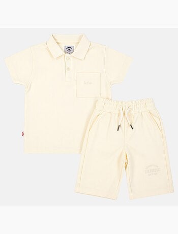 Lee Cooper - Completo bambino LEE COOPER composto da polo a maniche corte e pantaloncini coordinati