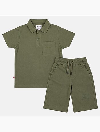 Lee Cooper - Completo bambino LEE COOPER composto da polo a maniche corte e pantaloncini coordinati