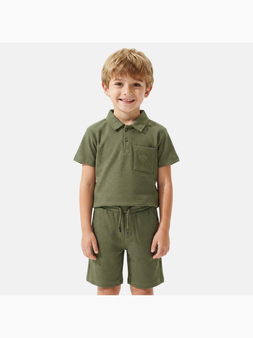 Lee Cooper - Completo bambino LEE COOPER composto da polo a maniche corte e pantaloncini coordinati - Kiabi