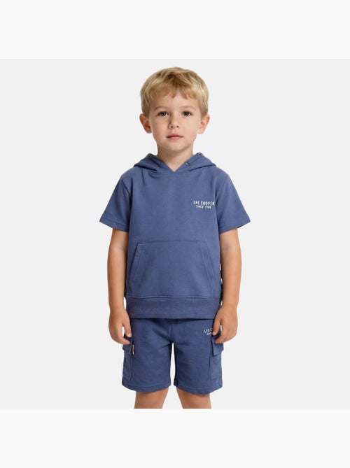 Lee Cooper - Completo bambino  maglietta a maniche corte con cappuccio e pantaloncini - Kiabi