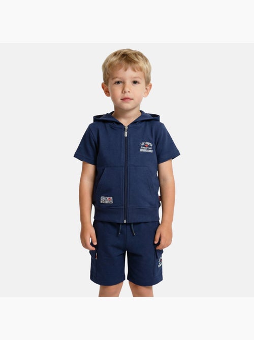Lee Cooper - Completo bambino  maglietta a maniche corte con zip e pantaloncini - Kiabi