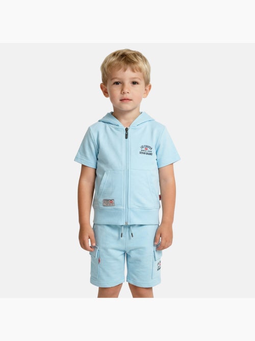 Lee Cooper - Completo bambino  maglietta a maniche corte con zip e pantaloncini - Kiabi